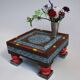 50 x 50 cm hand-carved solid wood tea table
