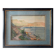 Orientalist Seascape Watercolor Painting (Algeria) + frame