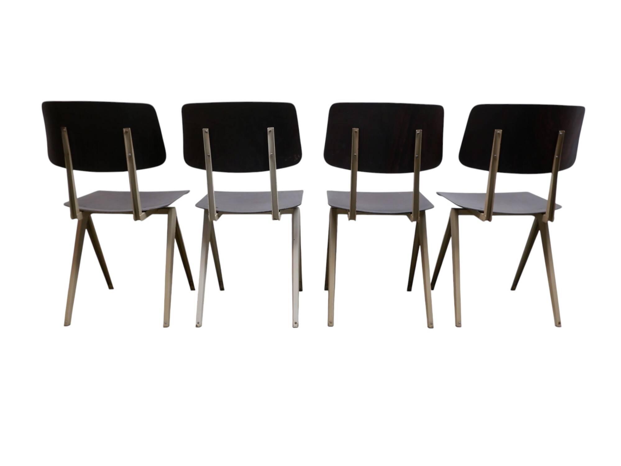 Set of 4 vintage Galvanitas chairs, 1960s