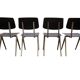 Ensemble de 4 chaises vintage Galvanitas, années 1960
