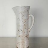 large speckled earthenware pitcher Claude Paci Vallauris