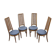 Ensemble de 4 chaises , Jasienica fin des années 60