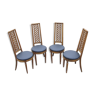 Ensemble de 4 chaises , Jasienica fin des années 60