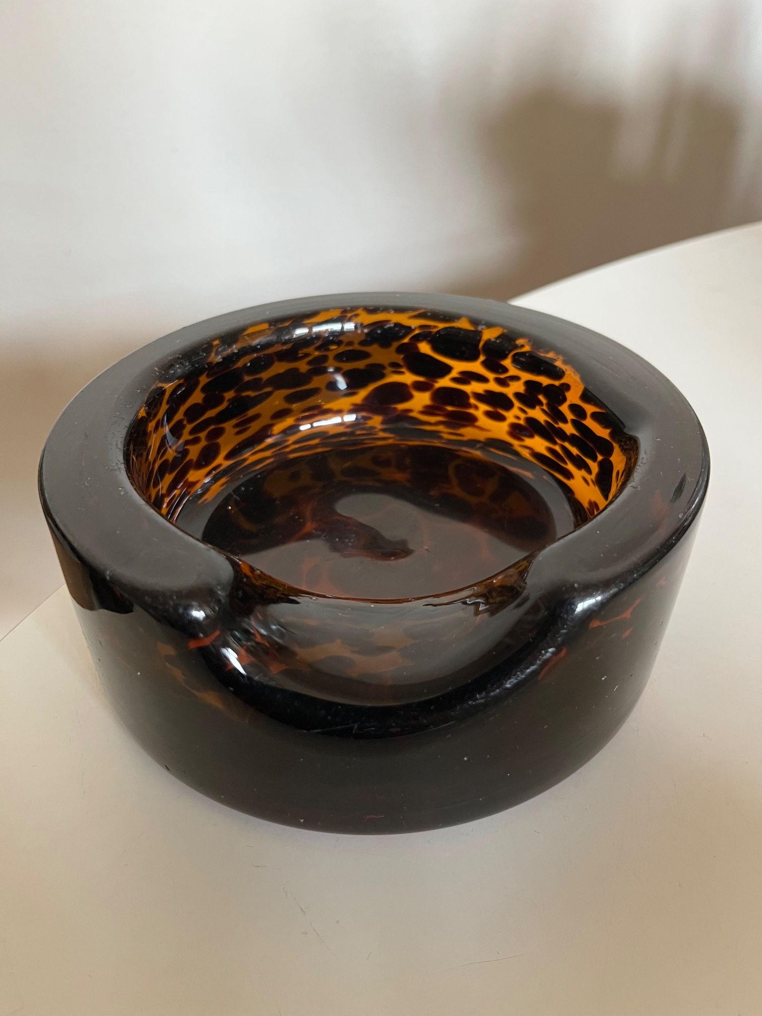 XXL pocket tray Murano 1970 Italian design blown glass