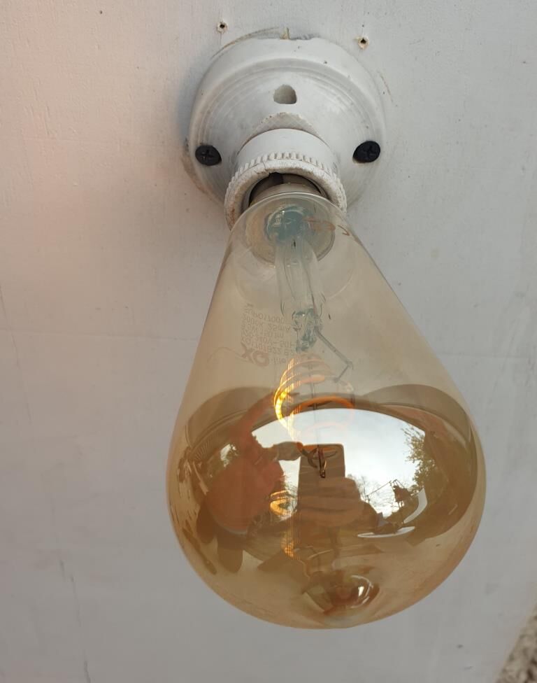 Art deco porcelain ceiling lamp