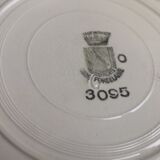 4 plates Terre de Fer Saint Amand and Hamage model "Chicory Williot"