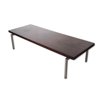 Coffee table rosewood and metal, Netherlands, 1960