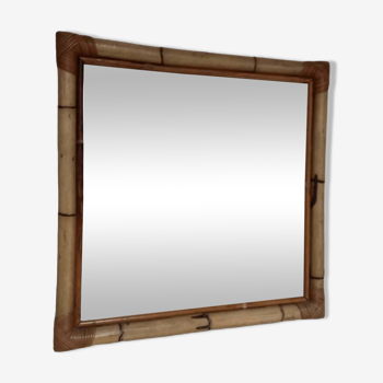 Bamboo mirror 70s