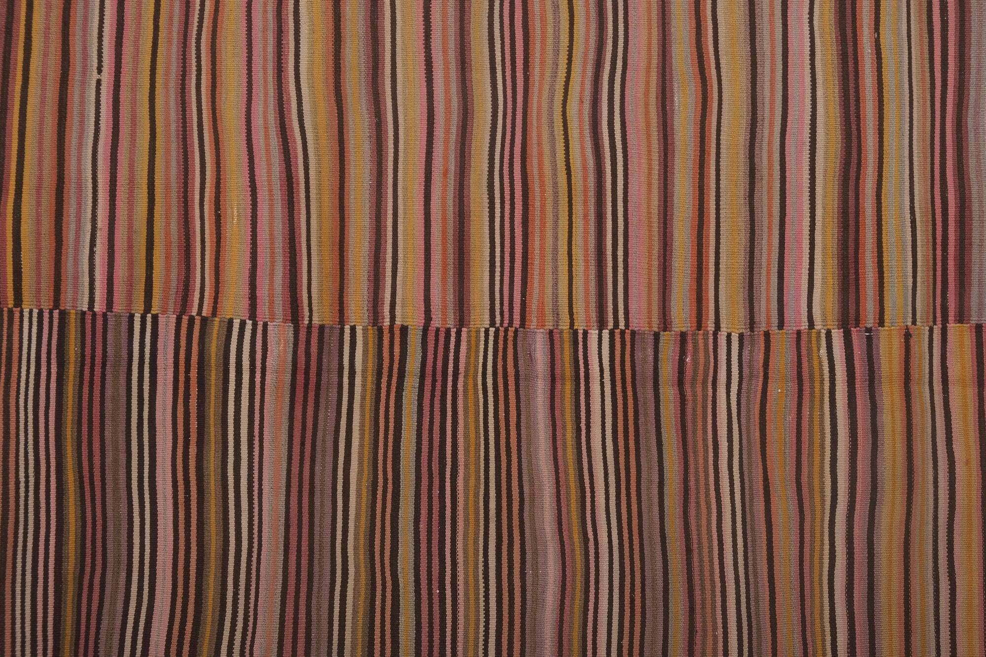Vintage Turkish kilim handwoven 285x302 cm