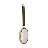 Small oval domed mirror / witch's eye 1960 vintage