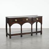 Antique 18th century English side table/dresser made of oak