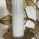 Pair of golden foliage wall lights circa 1960