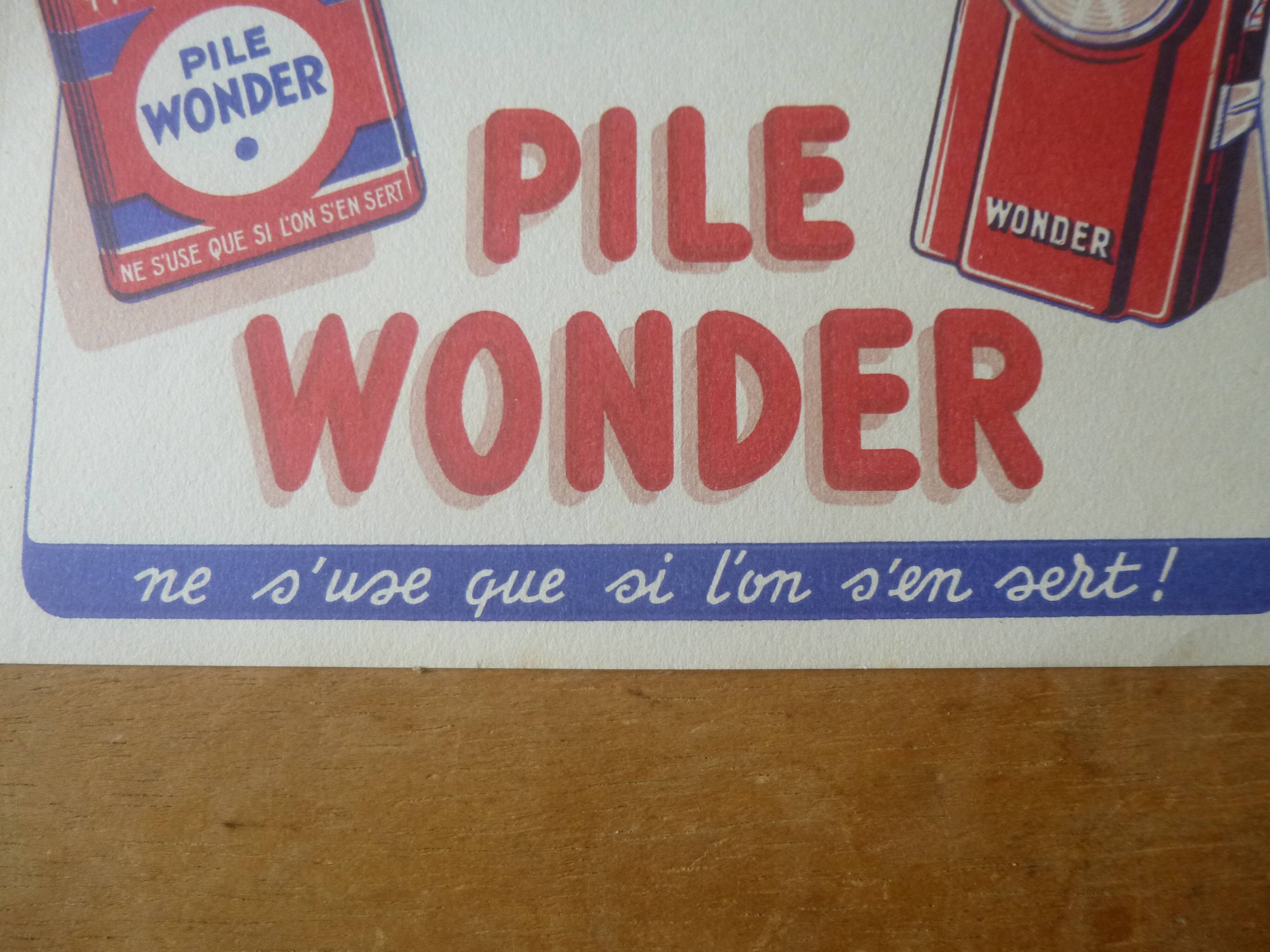 Advertising poster 1950s pile wonder