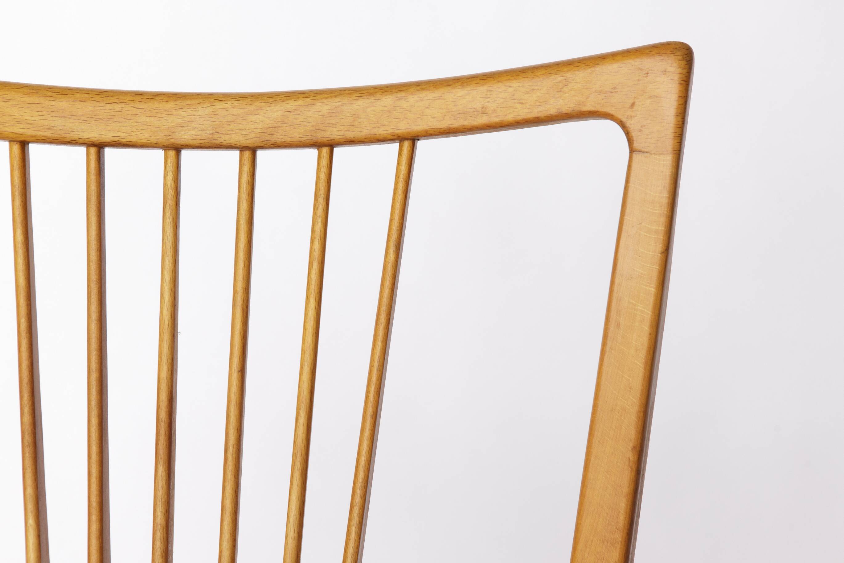 Vintage Magenta Upholstered Beech Dining Chair – Germany, 1960s–1970s