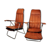 Pair of Italian reclining chairs Maule Marga from the 1970s