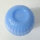 old blue opaline Art Deco ball vase 1920-1930