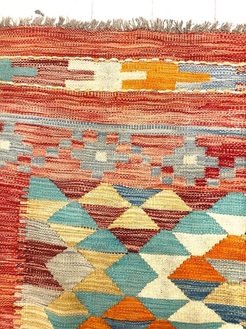 Afghan Pashtun Kilim 197 x 150 cm
