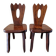 Olavi Hanninen (1920-1992) - Paire de chaises en orme teinté - Modèle King