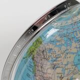 Columbus Duplex illuminated globe on a wooden base, 1980s