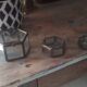 Jewelry box showcase trundle glass and brass 50s/60s