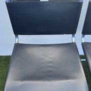 Pair of MR 10 chairs with Mies Van der Rohe laces, Knoll International