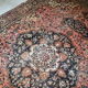 Handmade antique Persian Sarouk Farahan rug 4.1' x 6.3' (125cm x 192cm) 1880s