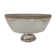 Art Deco glass cup with silver metal foot
