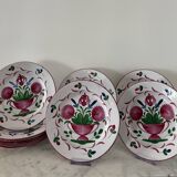 Assiettes Saint Clément Au vase fleuri