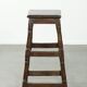 Antique English oak stool / joint stool from the 18th century