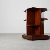 French Art Deco Side Table in Wood, circa 1920