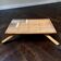 Rattan and ceramic coffee table by Roger Capron