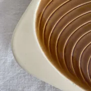 Shell-shaped vide poche by Verceram from the 1960s.