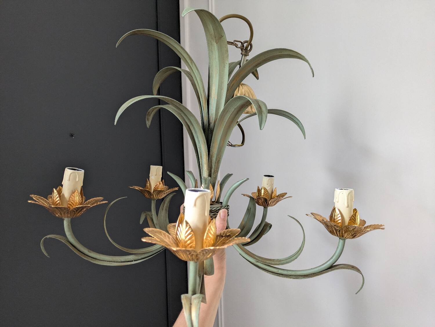 Hollywood Regency chandelier