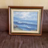 Tableau de la mer encadré
