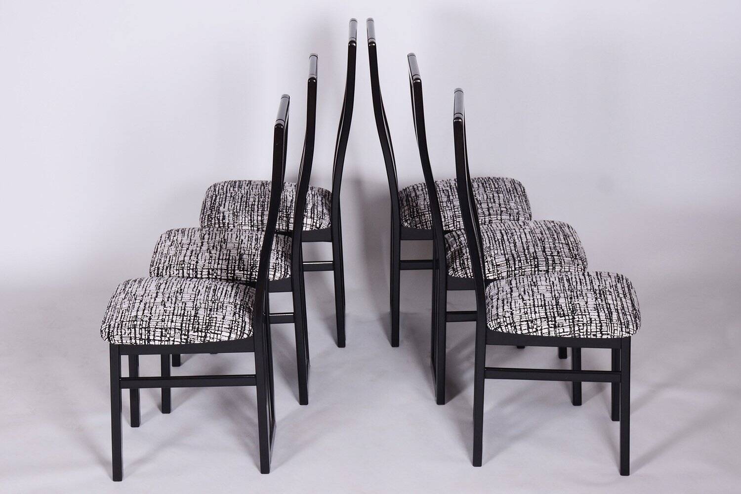 Mid-Century Dining Chairs in Beech from Thon, 1970s, Set of 6