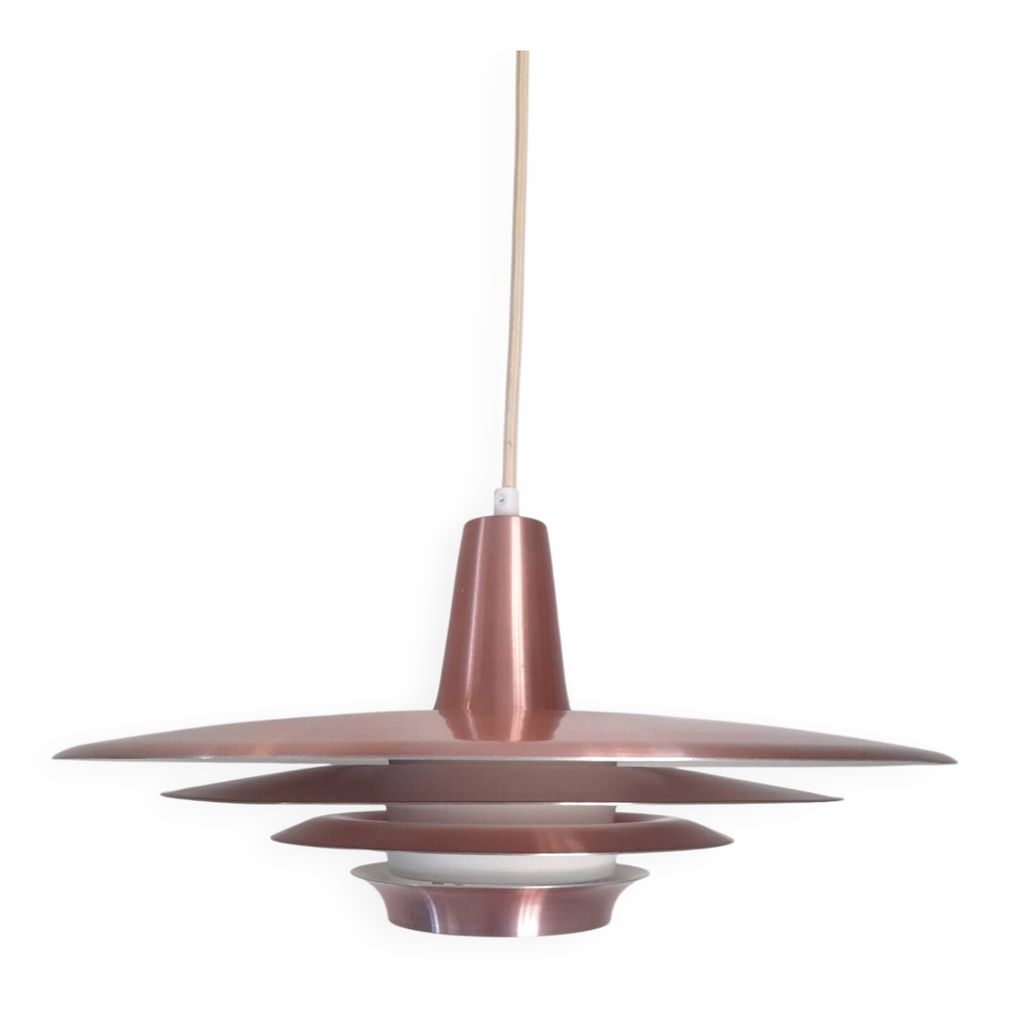 Danish suspension in red copper 60s
