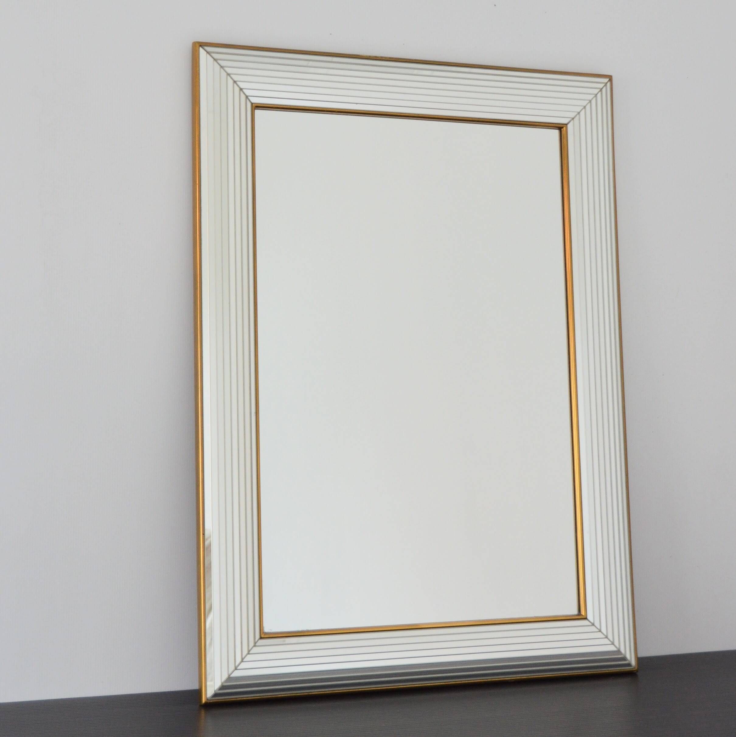 Deknudt Hollywood Regency Belgium Vintage 1970s Wall Mirror