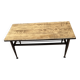 Wood and metal coffee table