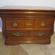 Rare - Pretty English chest of drawers - 3 drawers - solid wood "tomb" chest of drawers - Sourisseau cabinetmaker