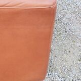 Pair of armchairs and De Sede sofa in cognac leather from the 70s/80s