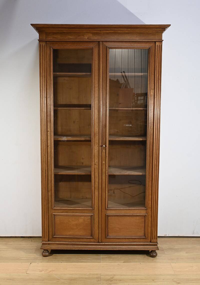 Bibliothèque Vitrine en Chêne, style Louis XVI – 1920