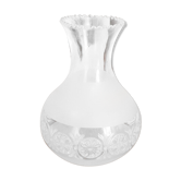 Vintage french glass replacement shade floral decoration frilled top edge 3650