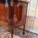 Louis XVI half-moon commode in mahogany and marble