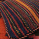 Bold Striped Wool Kilim Cushion Cover Handmade Scatter Pillow 35x35cm