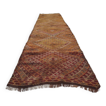 Vintage Turkish hallway rug 71x266 cm