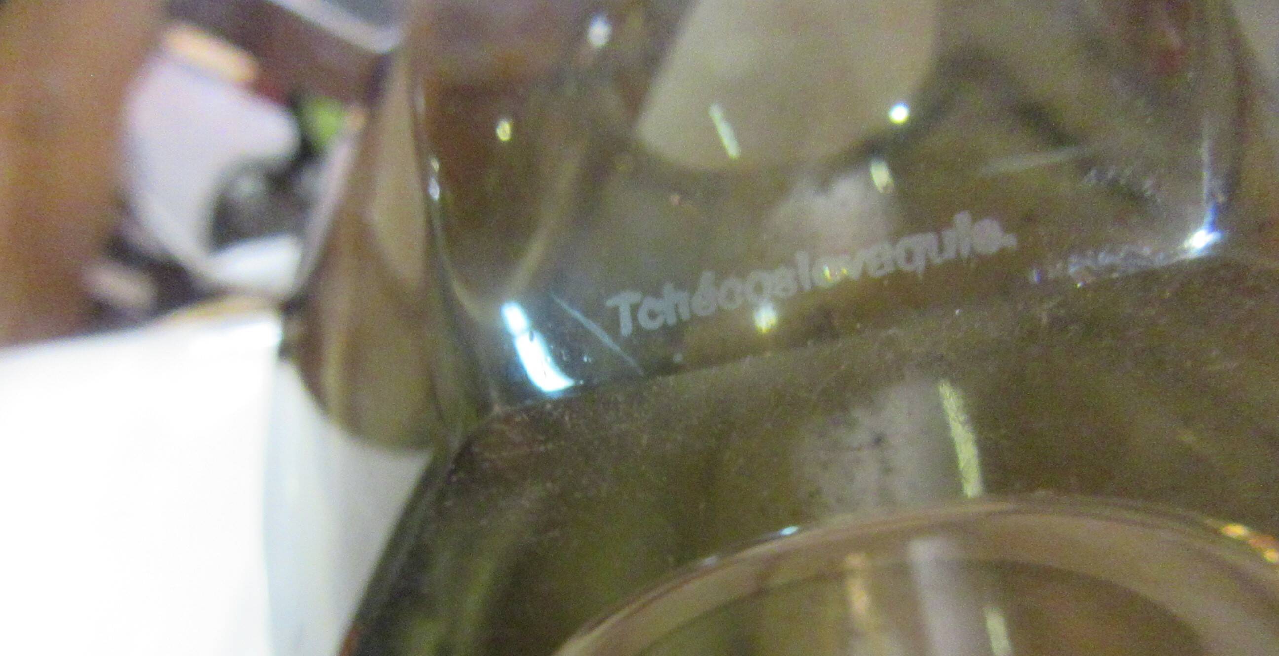 Czechoslovak vase smoke brown color
