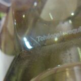 Czechoslovak vase smoke brown color