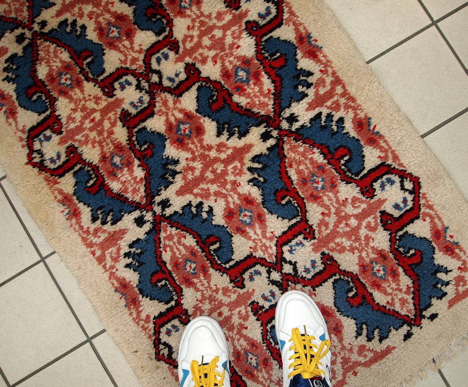 Tapis Berbère Vintage Marocain, Années 1970, Authenticité et Tradition