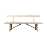 Wooden bench design brutalism