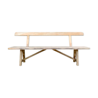Wooden bench design brutalism